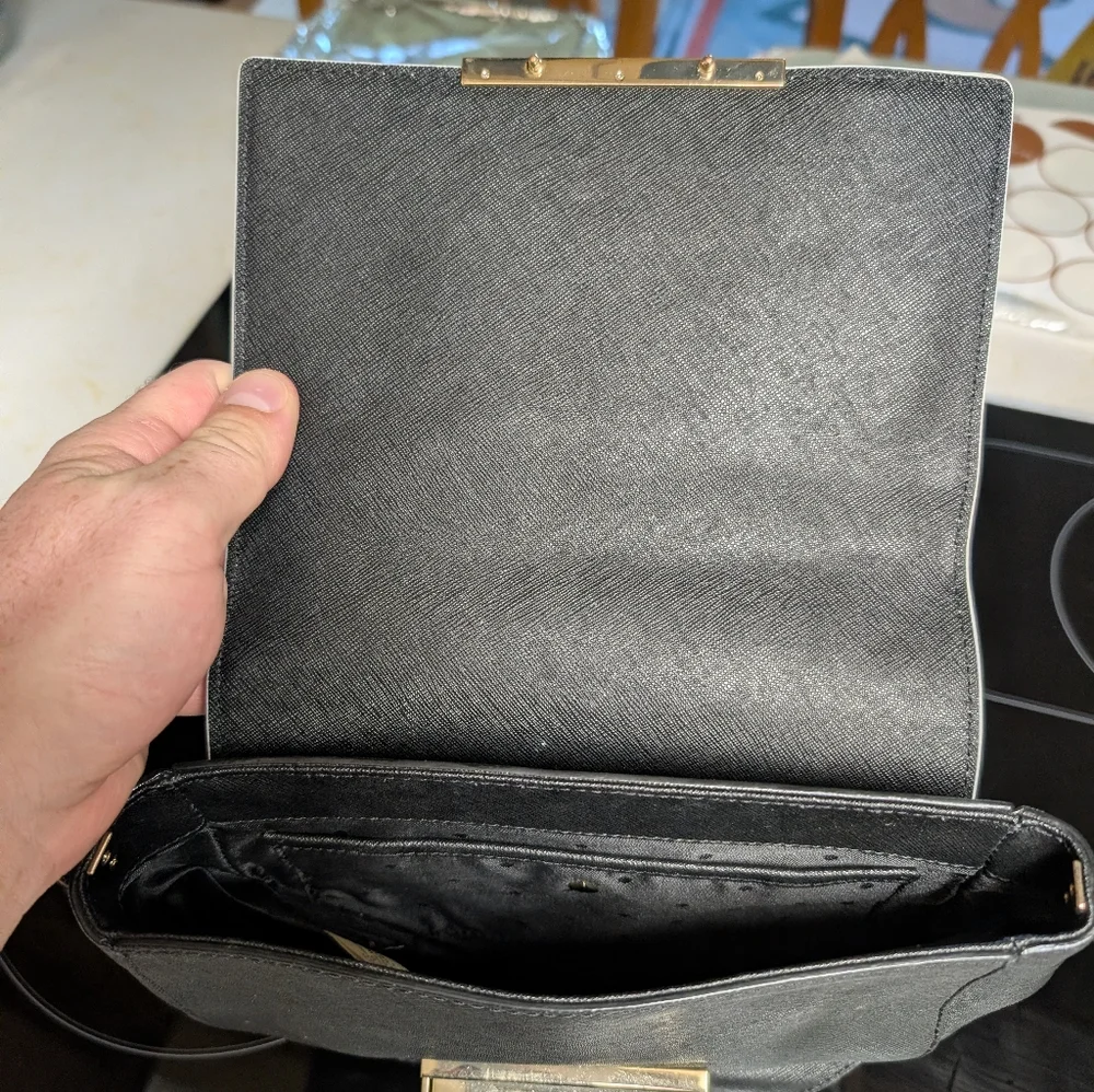 RARE Kate Spade Owl Design Make It Mine Swappable Black and‎ Gray Women's Bag